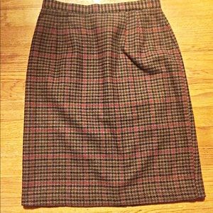 Vintage Wool Pencil Skirt